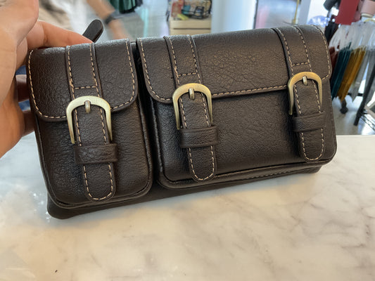 Leather belt satchel