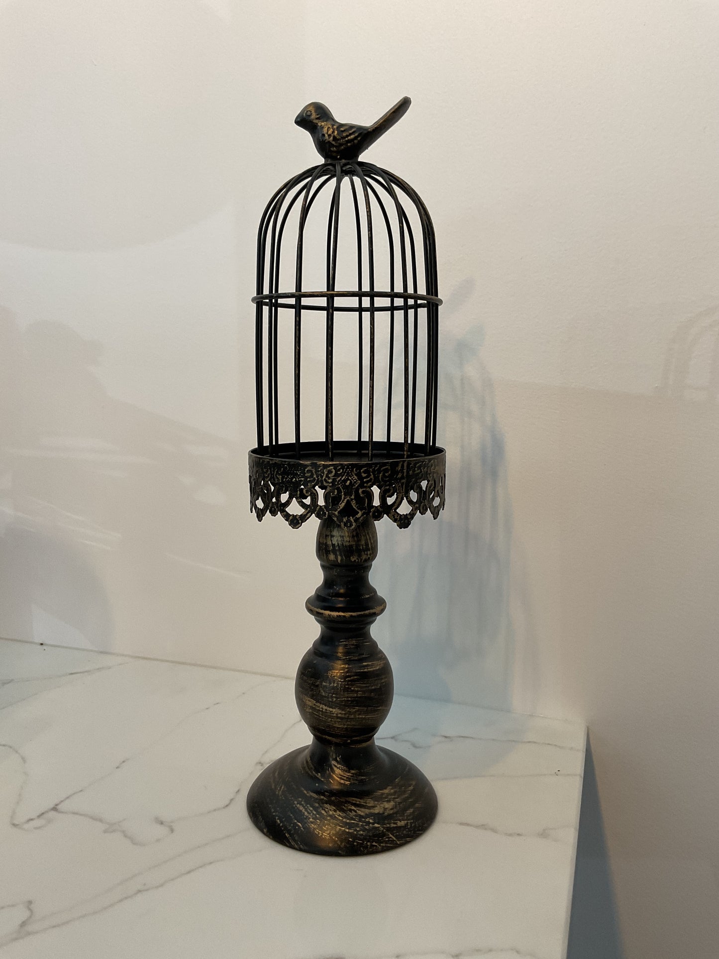 Birdcage candle stick large