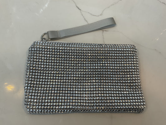 Diamonte toiletry clutch bag