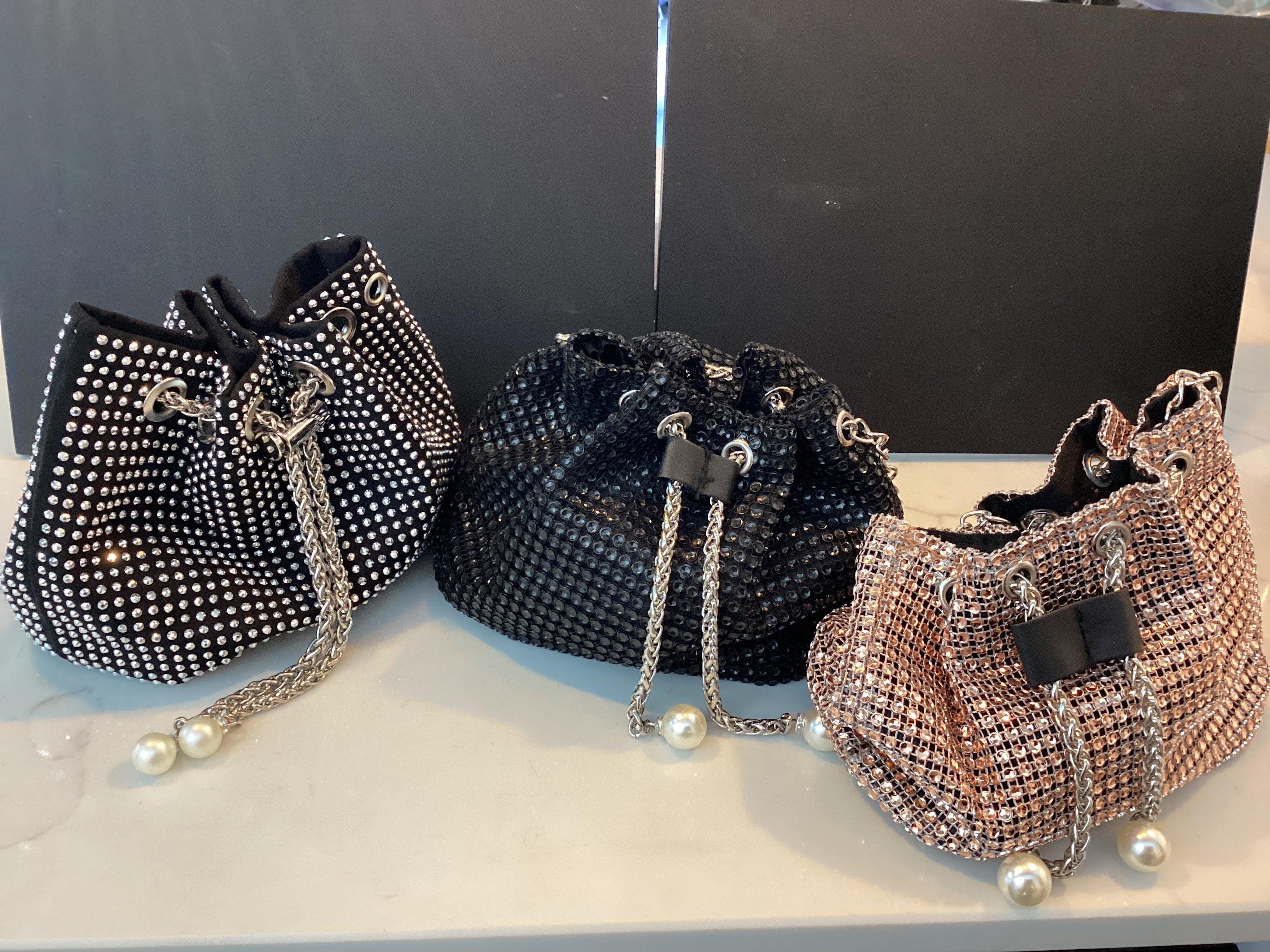 Diamonte Chain Purse